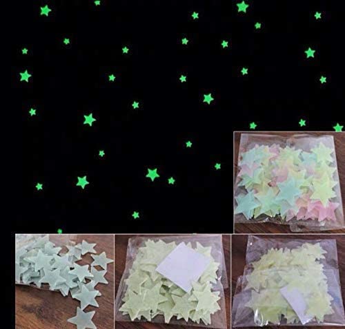 100 Ngôi Sao 3D Dạ Quang Dán Tường