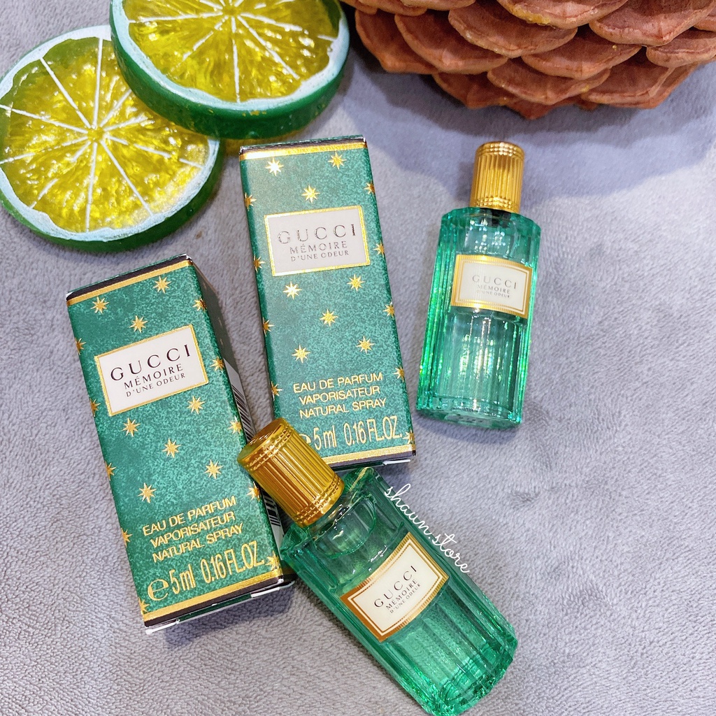 Nước hoa mini 𝐆𝐔𝐂𝐂𝐈 𝐌𝐄𝐌𝐎𝐈𝐑𝐄 𝐃'𝐔𝐍𝐄 𝐎𝐃𝐄𝐔𝐑 chính hãng bản 𝟓𝐦𝐥 -