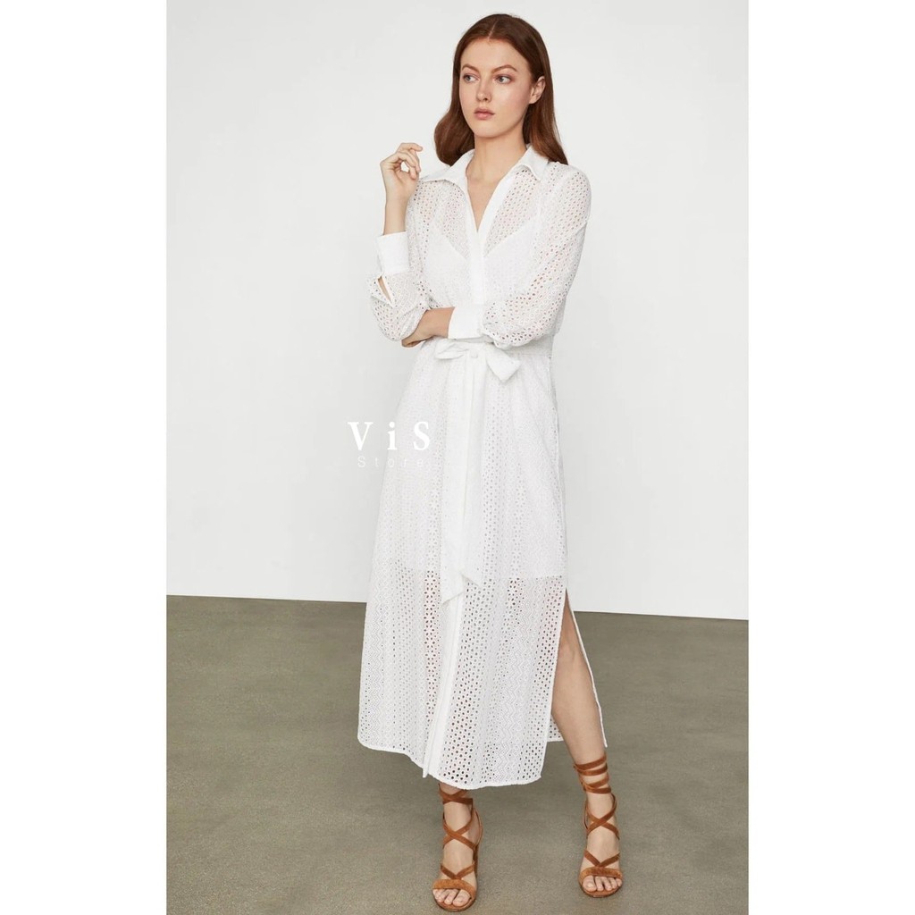 [Mã FATHANG5 giảm 10K đơn 50K] ĐẦM MIDI NỮ MÀU TRẮNG CỔ SƠ MI VNXK | BigBuy360 - bigbuy360.vn
