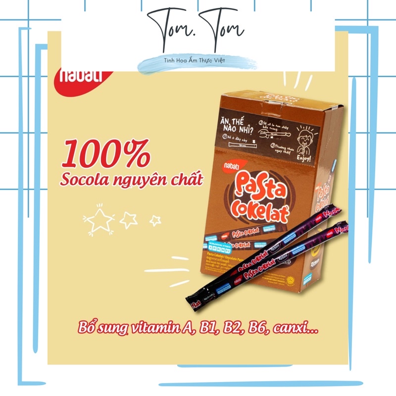 (Được mua 10) Kem Socola Sệt Pasta Cokelat Nabati -Socola tươi nguyên chất 100% Tách lẻ