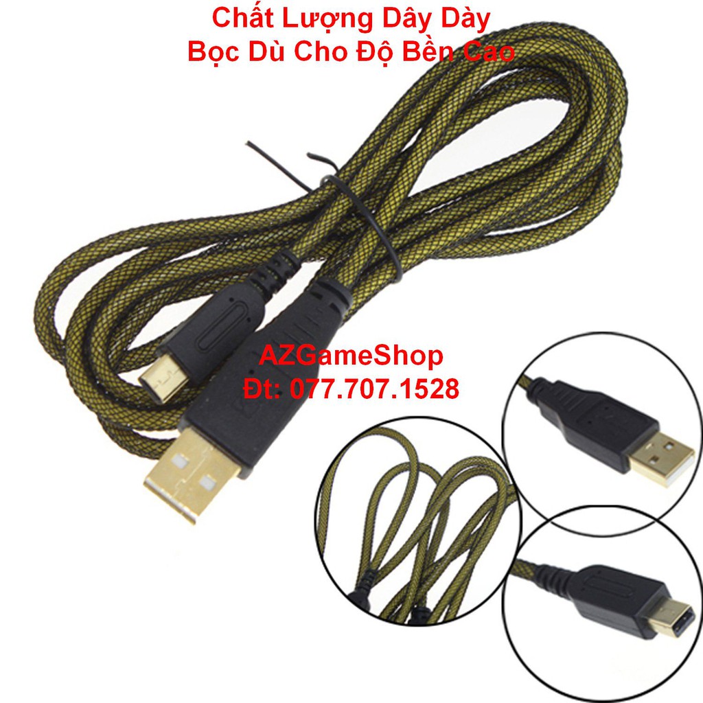 Dây Cáp Sạc USB cho Nintendo DSi / DsiXL / 2DS / 3DS cao cấp (dài 1.5m) | BigBuy360 - bigbuy360.vn