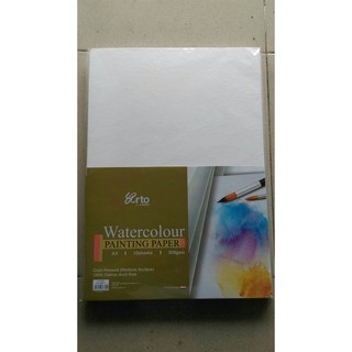 Xấp 10 tờ giấy vẽ màu nước Watercolor paper CHEE WAH MALAYSIA khổ A3 ĐL 300gsm