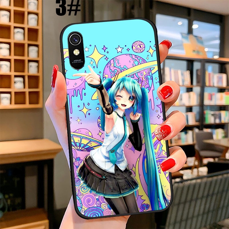 Ốp điện thoại in hình Hatsune Miku cho Xiaomi Redmi Note 8 7 Pro 10X 9A 8T 8A 8 7 UOL47