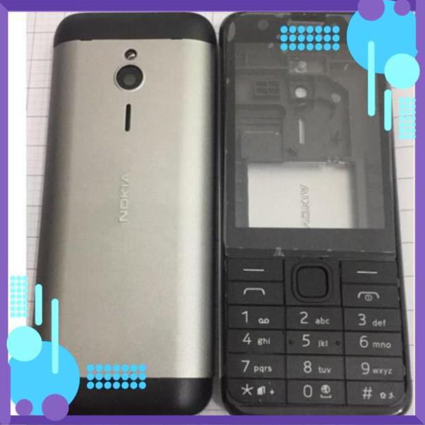 Đẹp rẻ Vỏ Có Sườn Nokia 230 ,Vỏ zin Linh Kiện thay rất khớp,tặng phím kèm theo