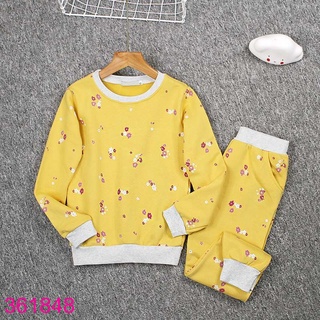 Đồ Bộ Ấm Cho Bé Gái Tay Dài Quần Dài Ấm Áp Nhiều Họa Tiết Đáng Yêu (5 - 9 tuổi)