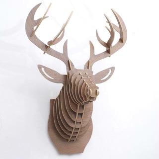 Đầu thú treo tường decor