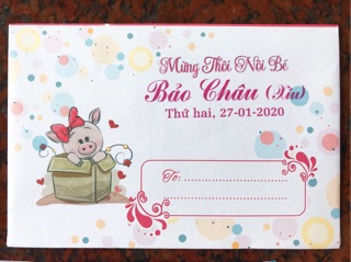 Thiệp Thôi nôi, sinh nhật bé gái (chỉ in nội dung từ 50 thiệp trở lên)
