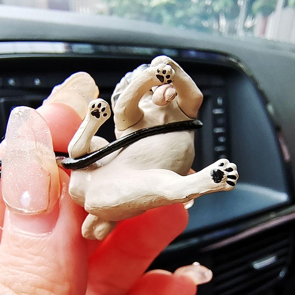 Phụ Kiện Treo Trang Trí Xe Hơi Hình Chú Chó Bull Hoạt Hình Đáng Yêu