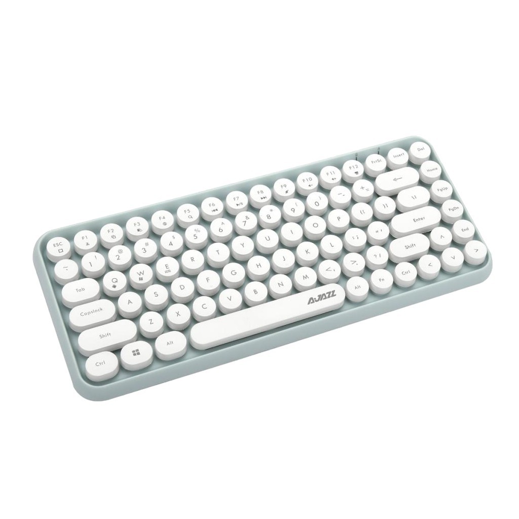 Round Cap Wireless Bluetooth Keyboard 82Key for Tablet Laptop Computer