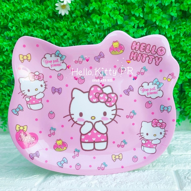 Dĩa cao cấp Hello Kitty