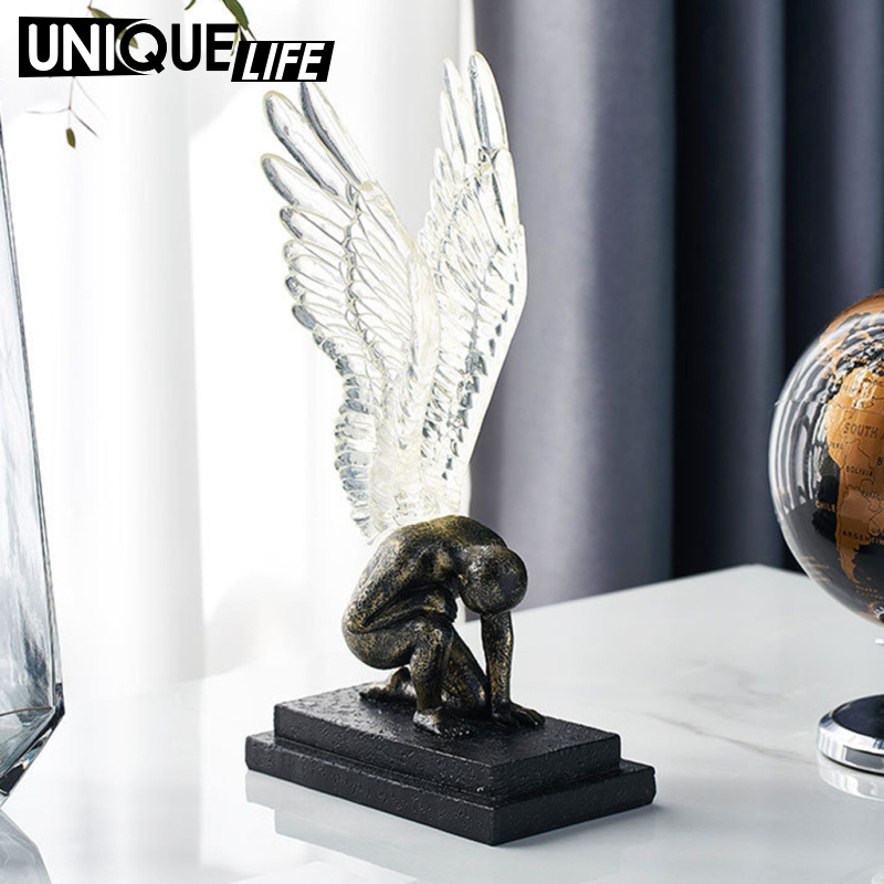 Mô Hình Cánh Thiên Thần 3D Sống Động Bằng Nhựa Resin Phong Cách Bắc Âu Yoyoyo01