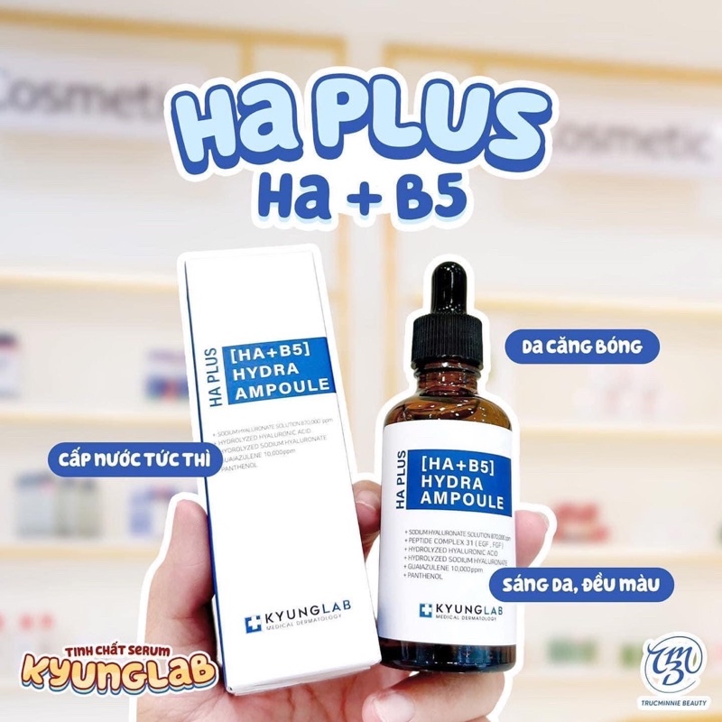 Tinh chất serum Căng Bóng Da KYUNG LAB HA PLUS  HYDRA AMPOULE 50ml CHÍNH HÃNG