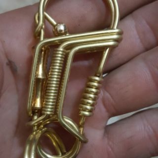 Móc khóa đồng thau uốn thủ công!!!