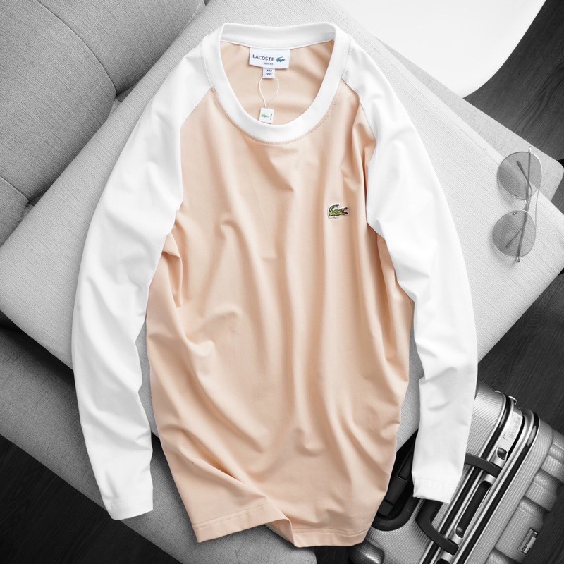 Áo thun tay dài nam nữ  la co ste raglan from unisex
