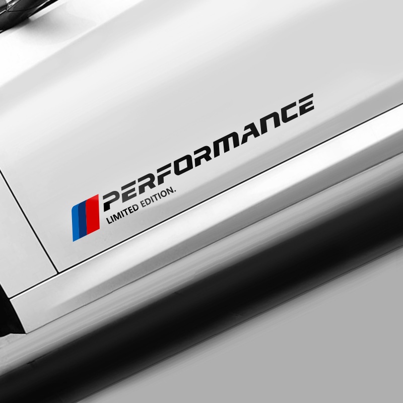 Tem decal dán bên hông cửa xe ô tô, xe hơi PERORMANCE kiểu dáng thể thao