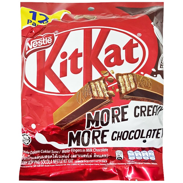 KITKAT gói 12 Packs 204g Malaysia