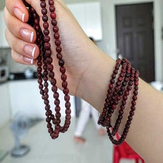 Tràng hạt gỗ trắc 108 hạt
