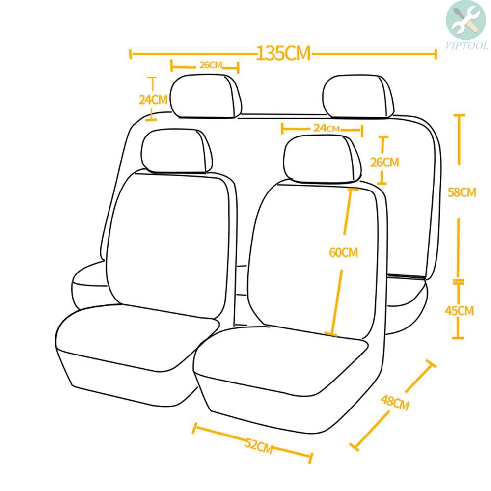 Bộ 9 áo bọc yên xe hơi bảo vệ toàn diện bốn mùa thông dụng trang trí nội thất cho hầu hết các loại xe hơi