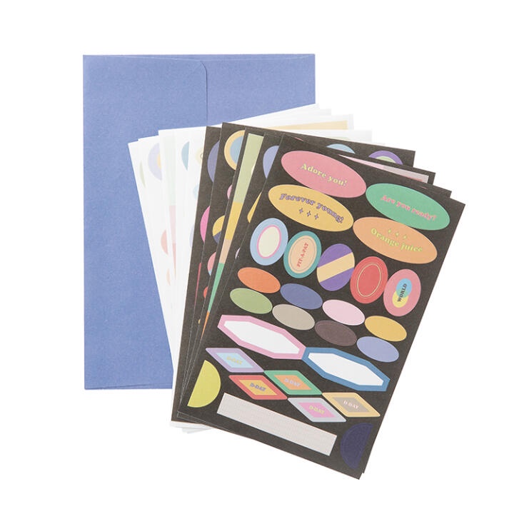 Set 10 Sticker ARTBOX Hàn Quốc Khung Chữ Tiếng Anh Vinatage