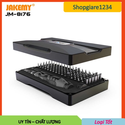 Bộ vít Jakemy (106 in 1) JM - 8176, Bộ vít Jakemy 1 hộp 106 món JM 8176