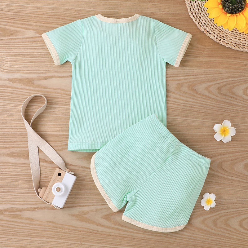 Combo bộ đồ bé gái trai 1-6 tuổi tay ngắn áo phông quần đùi set mùa hè thời trang cho bé trẻ em