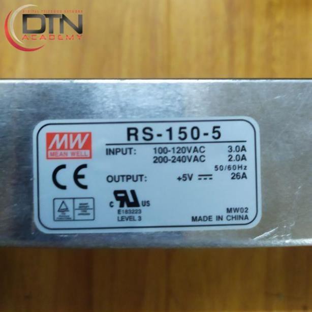 NGUỒN TỔ ONG MEANWELL 5V - 26A 5V-60A . tháo máy.