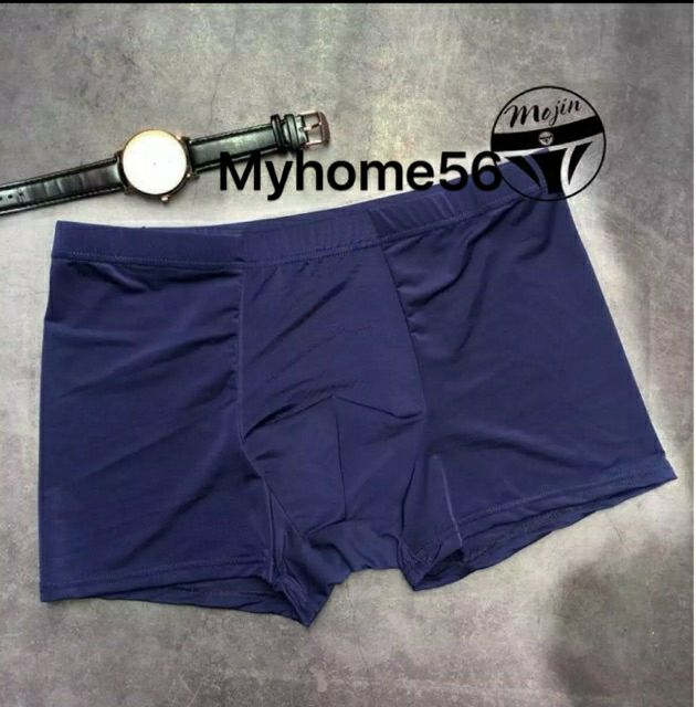 Hộp 4 quần lót đùi nam vải đúc lạnh cao cấp