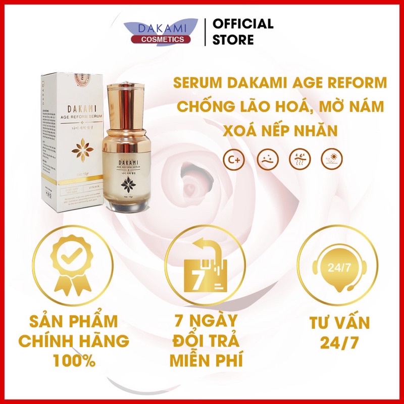 [Chính hãng] Serum Dakami cấp ẩm, dưỡng trắng, chống lão hoá