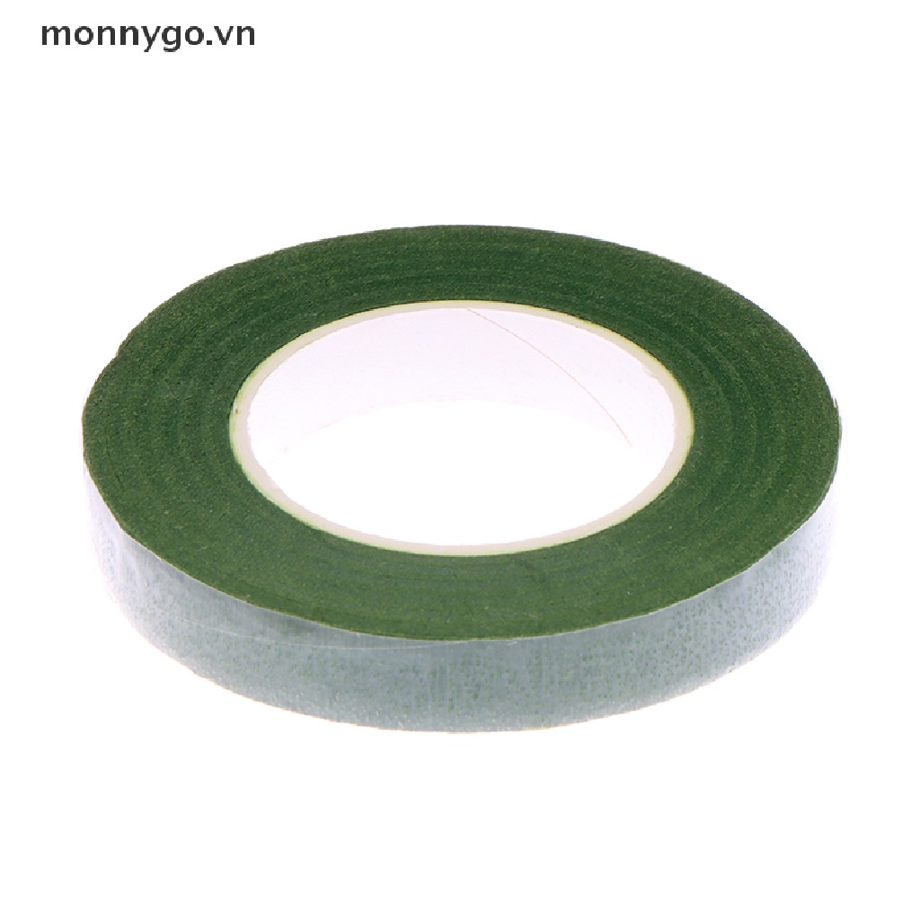 30m Băng Keo Giấy Tự Dính Màu Xanh Lá Cây Dùng Ghép Hoa DIY