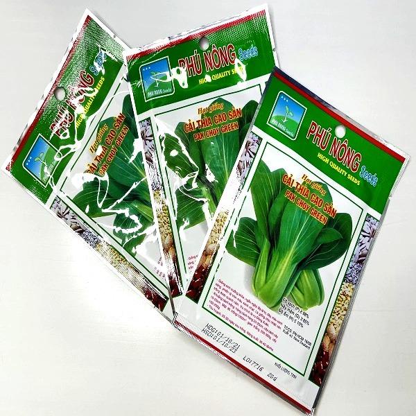 Hạt giống rau cải thìa cao sản, cải thìa sinh trưởng khỏe, ngắn ngày, lá to, dày, phiến lá tròn màu xanh