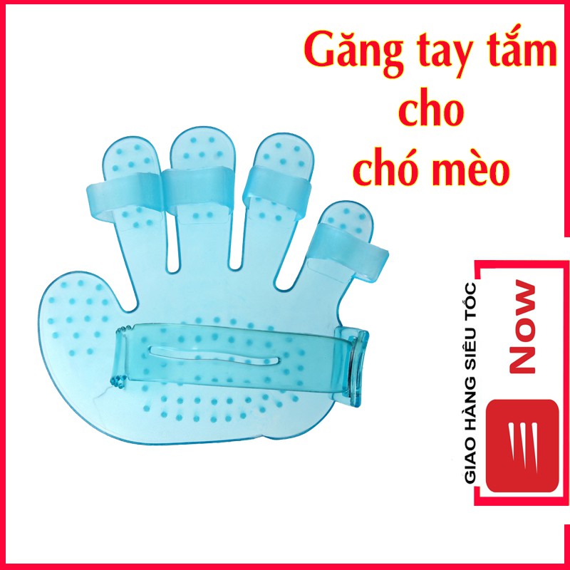 Găng Tay Tắm Nhựa Dẻo Cho Chó Mèo Dễ Xỏ Tay Tắm Spa Massage Tại Nhà - Bobo Pet Shop Hà Nội