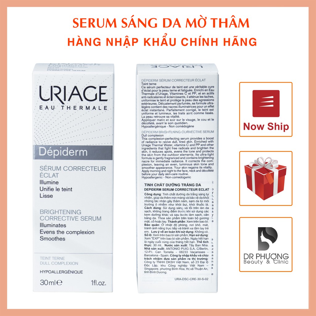 Tinh chất dưỡng trắng da URIAGE Depiderm Serum Correcteur Eclat ( 30ml )