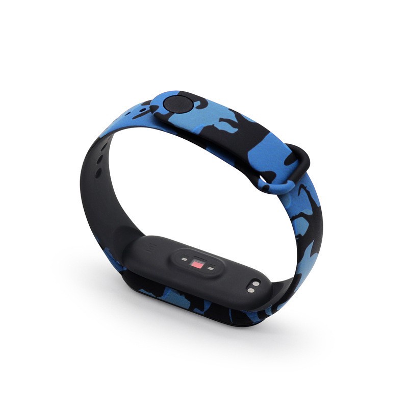 Dây Đeo Silicon PZ0016Xiaomi 4 Họa Tiết Rằn Ri Cho Xiaomi Mi band 6 / 5 Xiaomi Miband 6 5 4 3 Xiaomi band 3 Xiaomi band 5 Xiaomi band 6