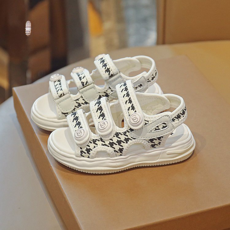 [KHO SỈ RẺ] Sandal cho bé trai bé gái 3 quai hoa văn caro HOT trend SZ 27-37