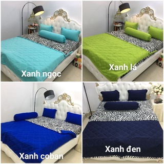 Bộ Full Mền Drap Thun Phối Beo 5 Món