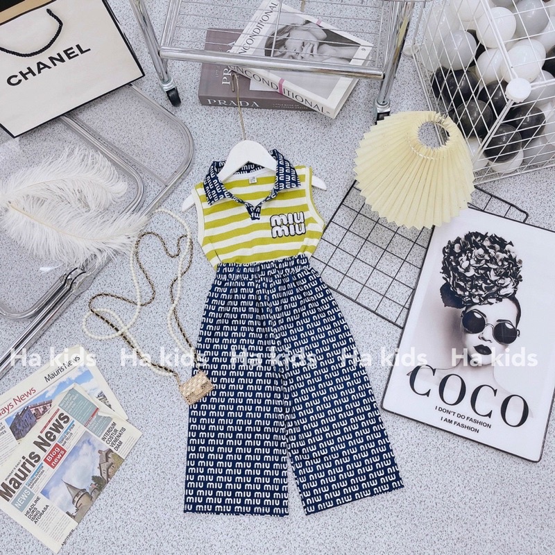 bộ miu miu quần ống sớ cho bé