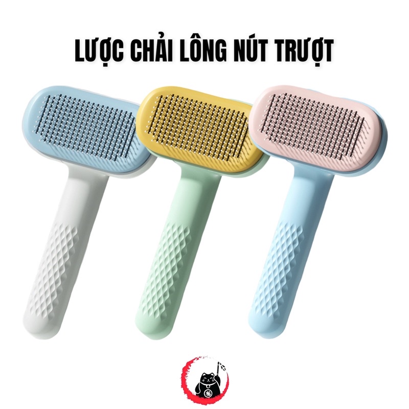 Lược chải lông nút trượt