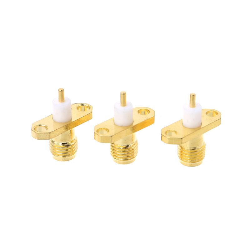 Set 10 Đầu Nối SMA Cái 2 Lỗ PTFE RF Chuyên Dụng