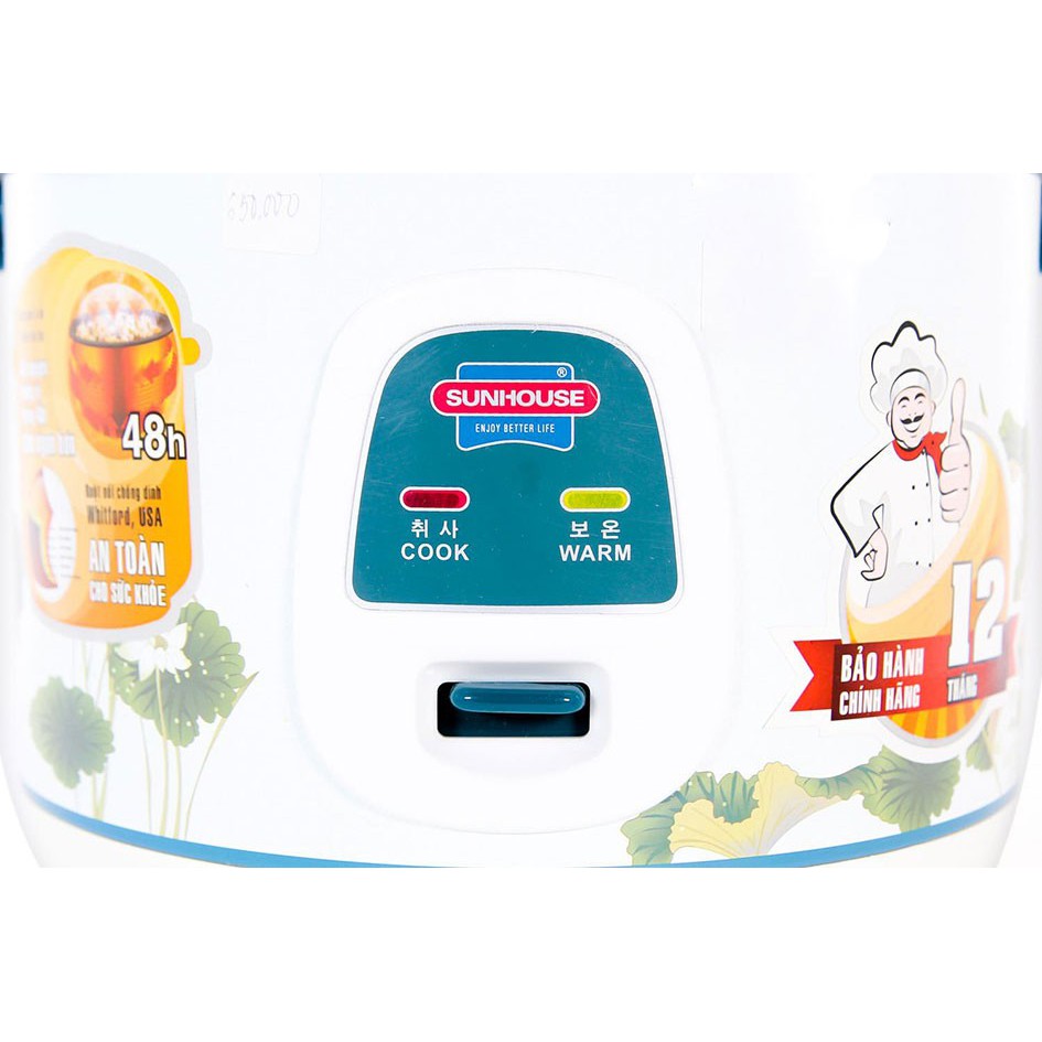 Nồi cơm điện 1.2L SUNHOUSE SHD8218 | BigBuy360 - bigbuy360.vn