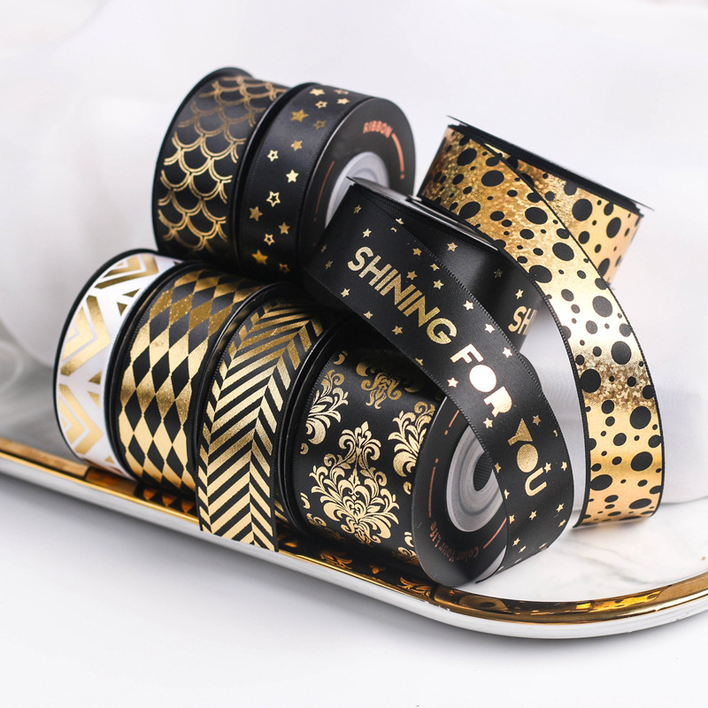 Dây ruy băng 25mm 10yard thắt nơ trang trí xinh xắn đa dụng