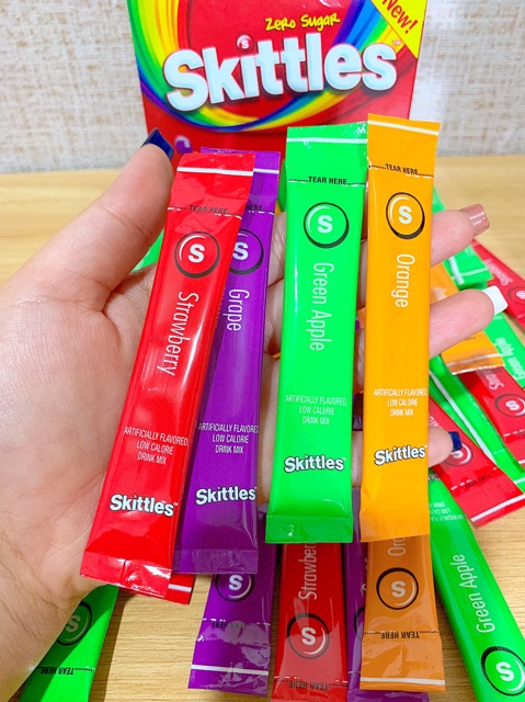 Bột pha nước trái cây không đường Skittles ( người ăn kiêng. Eat clean, keto, low carb, tiểu đường, das)