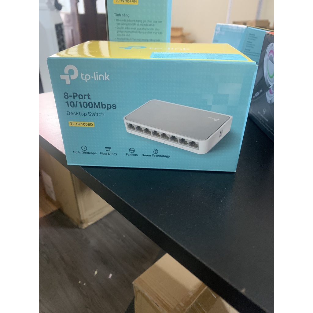 tp-link switch tl-sf1008d-8 port 10/100mbps bảo hành 24 tháng