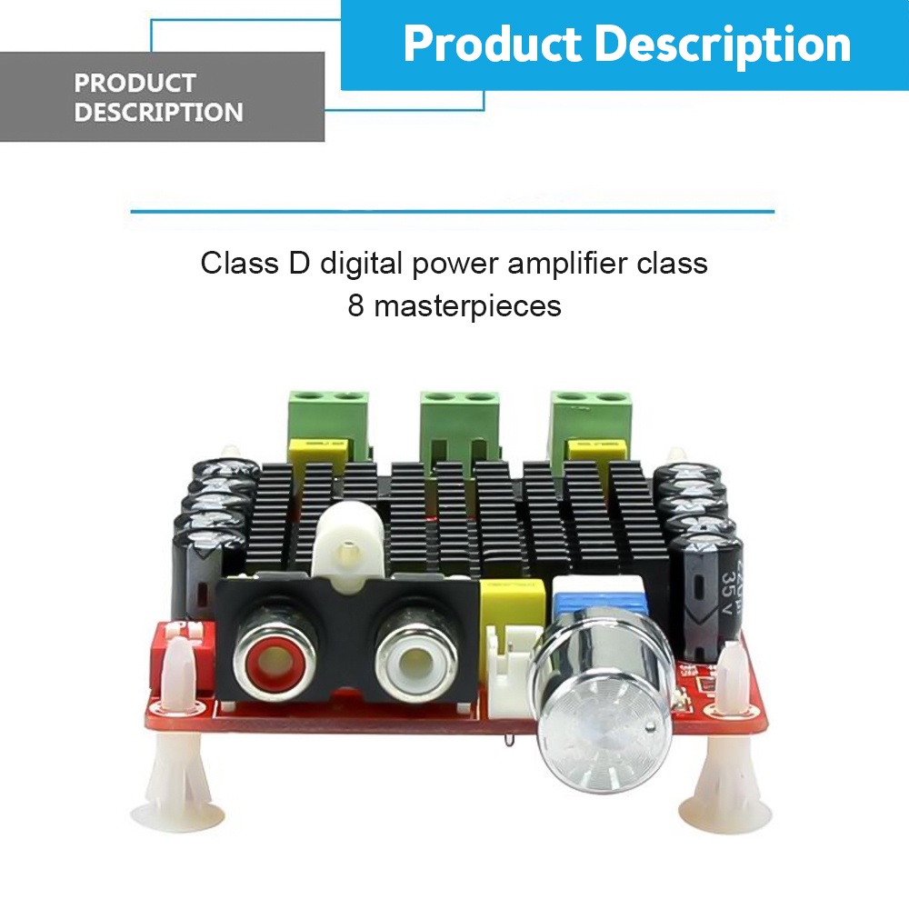 Bảng Mạch Khuếch Đại Âm Thanh Kỹ Thuật Số Kênh Kép TDA7498 2X100W XH-M510 DC15-32V