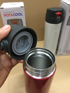 Bình giữ nhiệt lock&lock lhc541 450ml trắng và đỏ