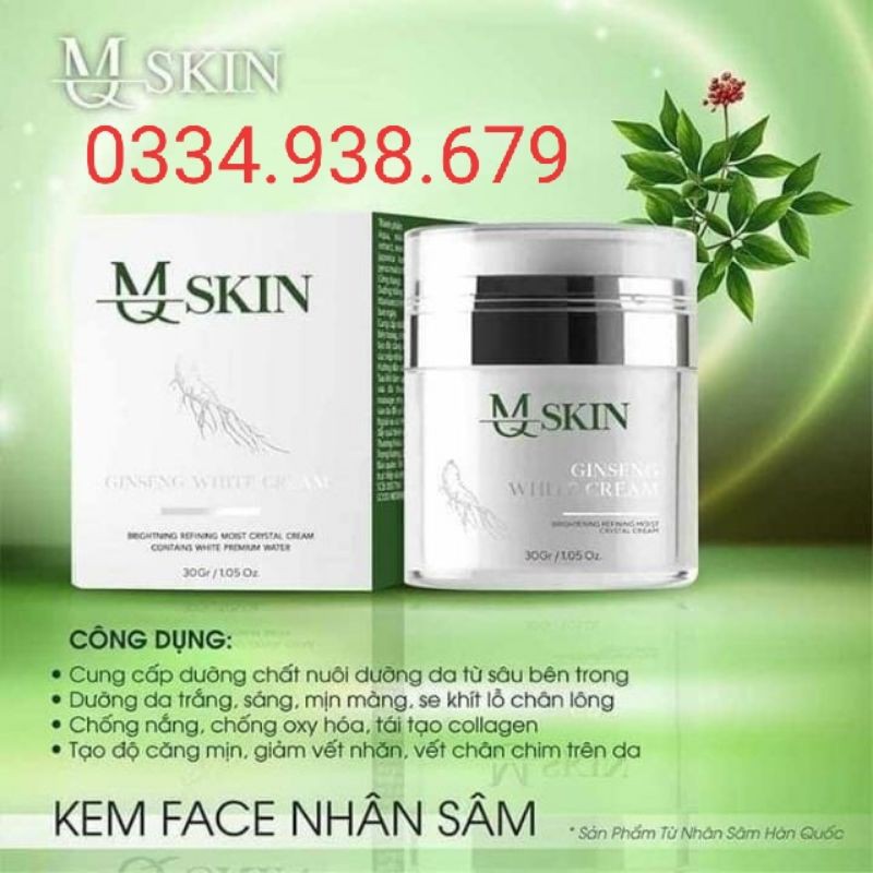 Kem Face MQ SKIN . Kem Face Nhân Sâm Chính Hãng.