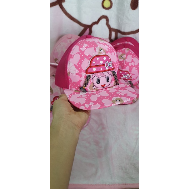 Nón bé gái thêu hình công chua cho bé 2-5 Tuổi