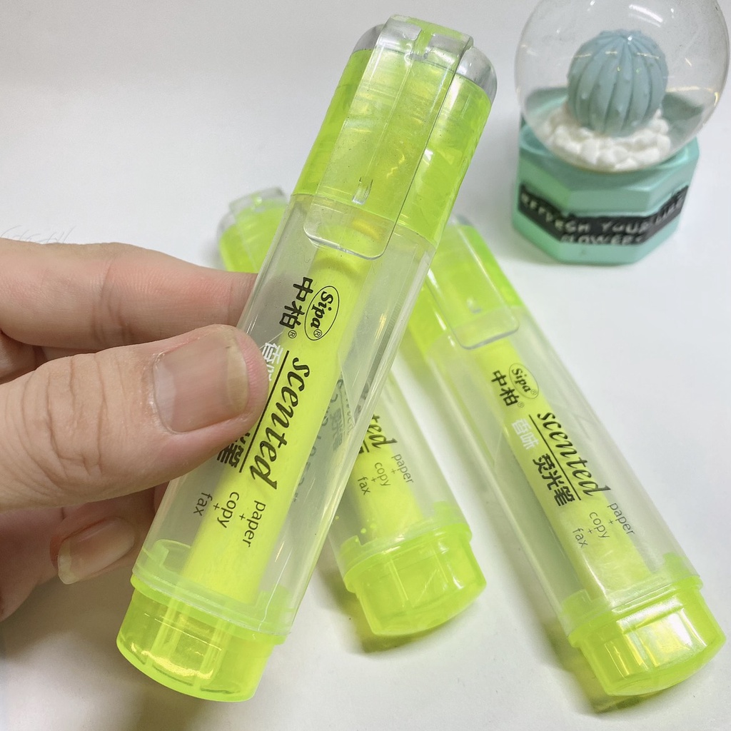 Bút Highlight Secented dạ quang, bút đánh dấu ghi nhớ dòng nhiều màu bắt mắt.