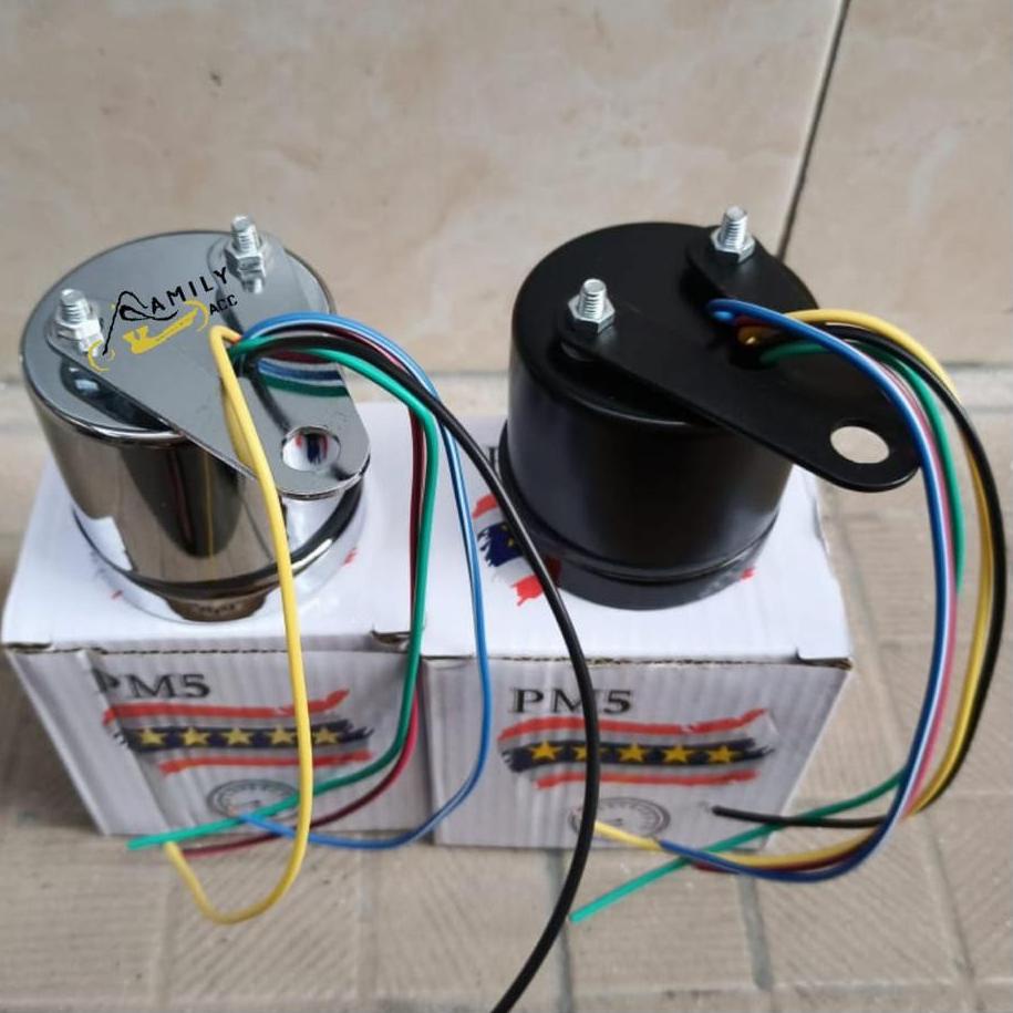 Đồng Hồ Đo Tốc Độ Nhiên Liệu Màu Đen Và chrome Cho Xe Mô Tô