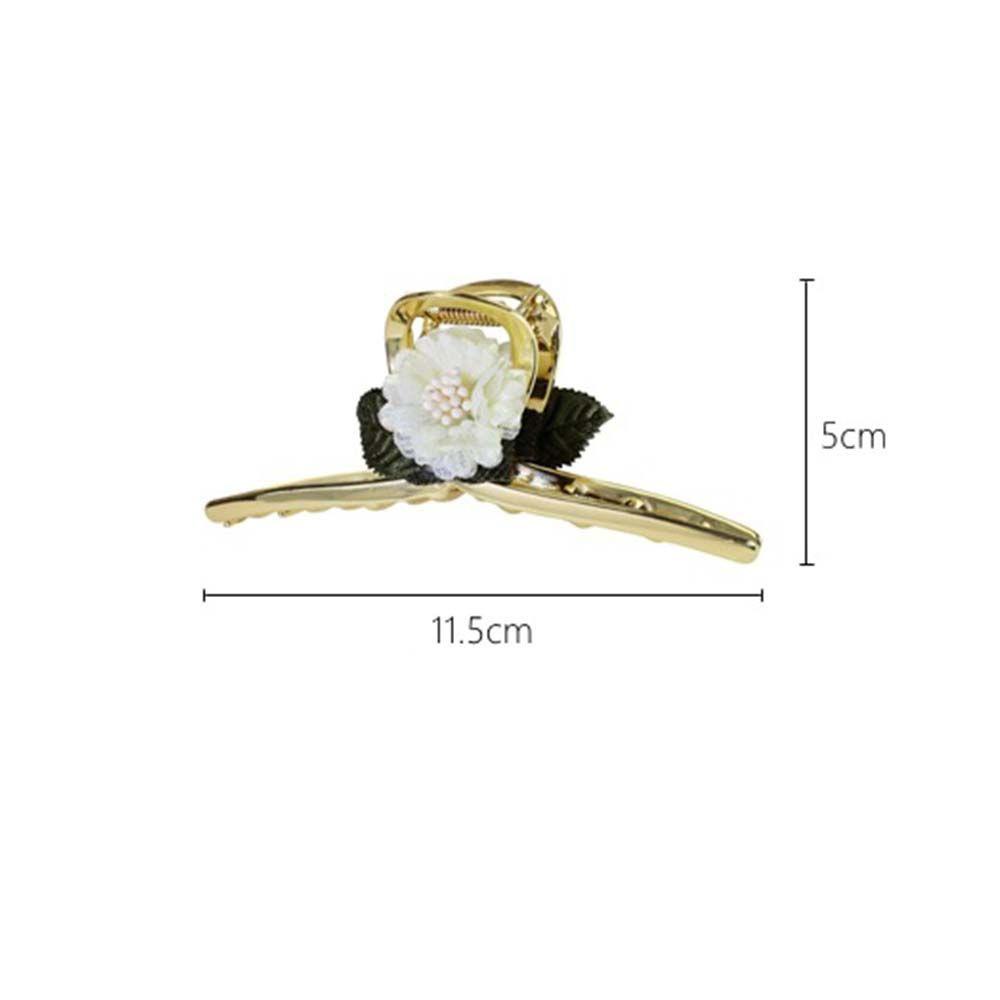 Kẹp Tóc Móng Vuốt Hình Hoa Hồng Lấp Lánh Bằng Hợp Kim Phong Cách Hàn Quốc Ngọt