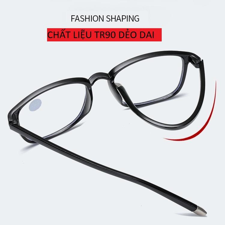 Kính viễn thị giành cho nam nữ tuổi trung niên thiết kế nhựa dẻo TR90 nhẹ, bền mã 8011